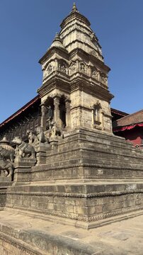  Glimpese of temple of Bhaktapur in Nepal.