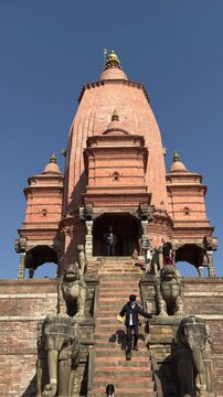  Glimpese of temple of Bhaktapur in Nepal.