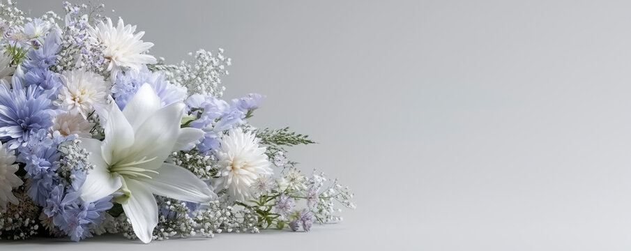供花とお悔やみのメッセージ用背景素材