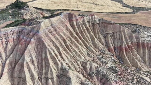 Aerial 4K Drone Footage of Banderas Reales Cliffs, Navarra, Spain