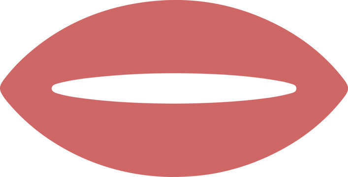  Vertical slit pupil icon on white backgrund.