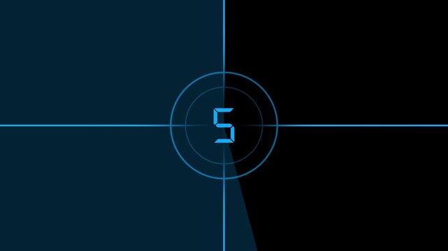 Countdown 4K animation movie (10 sec ) | Old film,universal film leader,