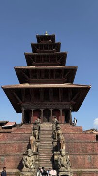  Glimpese of temple of Bhaktapur in Nepal.