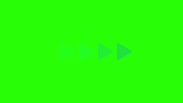 Right directional arrow icon animation. Animated arrows for the overlay video layer. Arrow icon concept  4k animation.