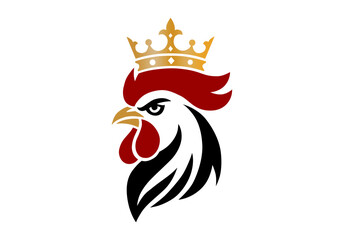 Rooster with Crown Logo © BUGIS DESAIN