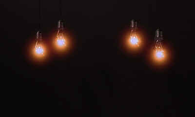 Lightbulb lamp bright light black dark color background wallpaper empty blank decoration energy power future education brainstorming business lightbulb lamp product present advertisement marketing  © StreetOnCamara