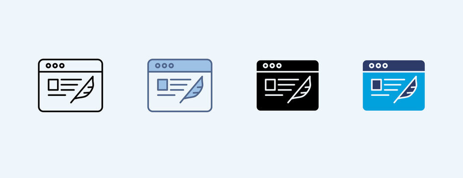 Blog Outline Icon