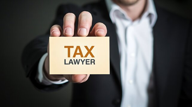Professional tax lawyer legal consultation and financial compliance concept