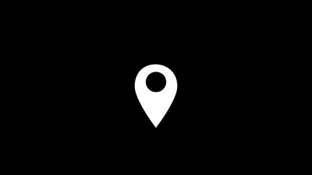 Map pointer icon set with pin symbols for navigation and location markers