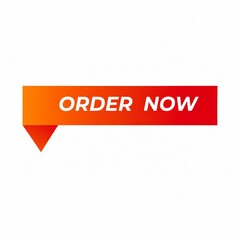 Fototapeta premium Bright gradient call to action banner with order now text