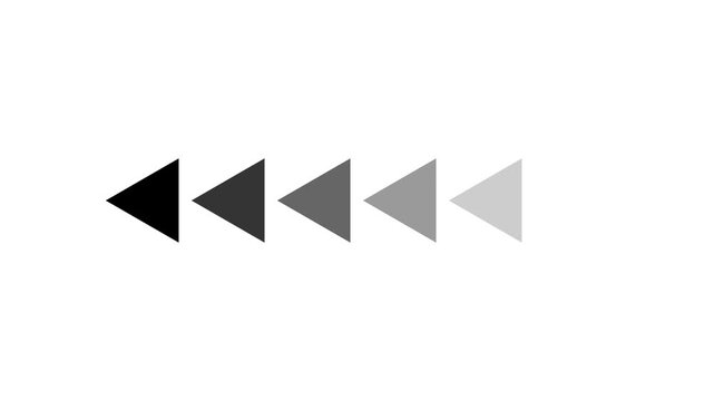 Animated traffic directional arrows sign. Left arrow for road direction. Flashing direction indicators