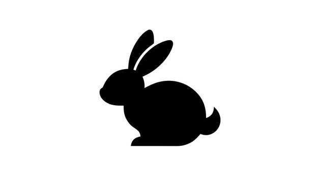 Rabbit isolated on white background 