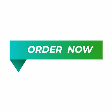 Colorful call to action banner with order now text