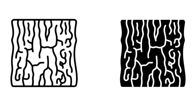 Abstract Organic Texture Patterns, Organic Lines Vector Art, Natural Surface Design Elements, Black White Organic Textures