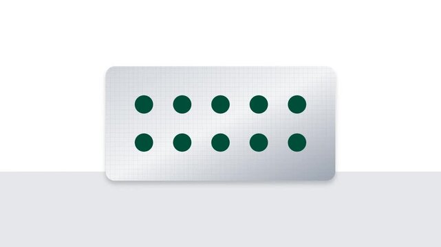 Modern white button panel with green circular buttons on a light background.