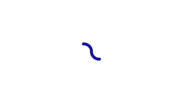 Loading Animation circling business and modern simple infinity blue color