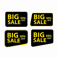Fototapeta premium set of sale labels