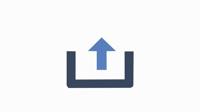 Animasi Upload File Flat Icon