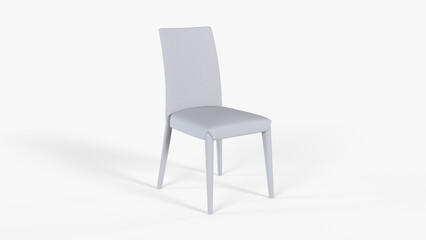 Fototapeta premium Gray Chair 3D Rendering 