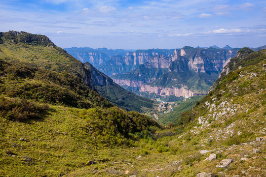 Natural Scenery of Shiziling in the Southern Taihang Mountains, Huixian, Xinxiang, Henan, China