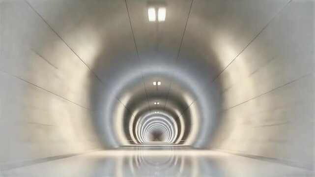 Monochrome Arch Tunnel Speed Loop &ndash; Hypnotic Vortex Background 4K
