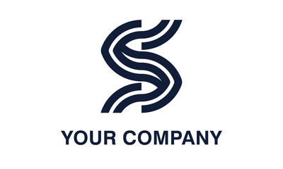 Obraz premium Unique Abstract Letter S Company Logo Design