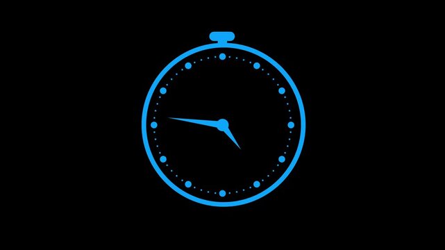 Digital countdown timer watch animation tracks high velocity intervals online. Precision sports athletic software displays a digital countdown timer watch animation.