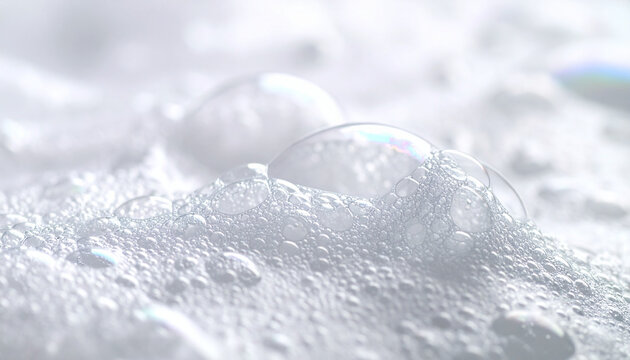 Soap bubbles texture close up
