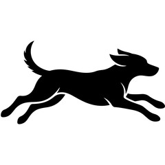 running dog silhouette vector  © MstNazmun
