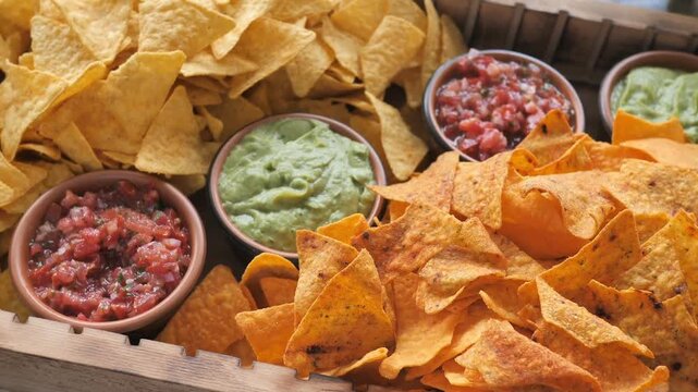 salsa and chips