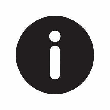 Minimalist black circular information icon symbol 7b svg style for web UI help support interface design elements