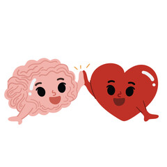 Fototapeta premium Brain and Heart Team Work
