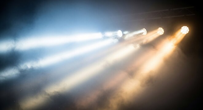 Stage lights abstract background