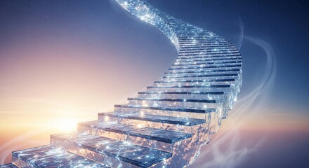 Staircase to heaven ascending