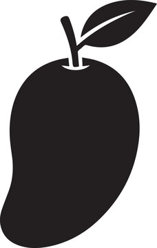 Tropical Mango Fruit Vector Icon