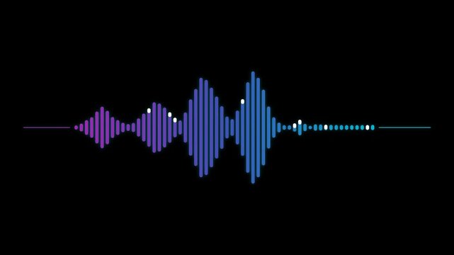 Abstract Sound Waveform Visualization Digital Audio Spectrum.