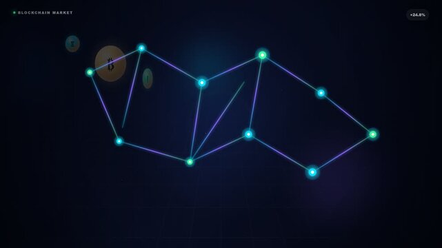 Cryptocurrency finance market data analysis with blockchain network