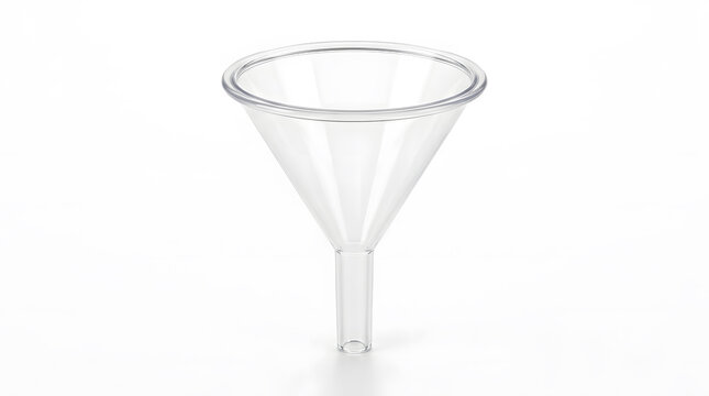 Medical Specimen Funnel White Abstract Visual Background with Clean Commercial Design Style Featuring Gradient, Texture, Wallpaper with Digital