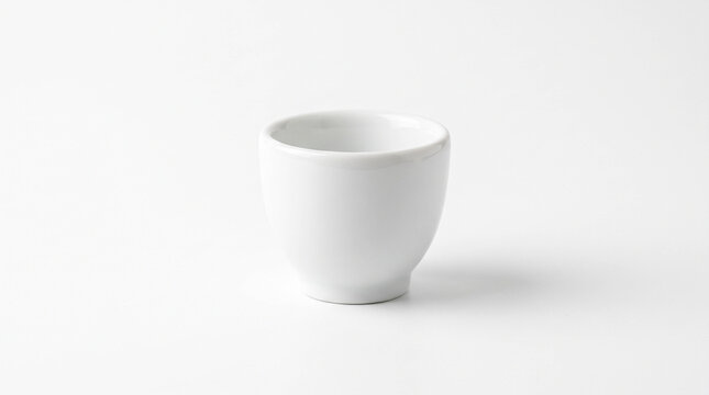 White Ceramic Egg Cup with Minimalist Design Symbolizing Simplicity, Kitchenware Industry