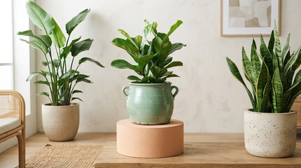Fototapeta premium green plant in a pot