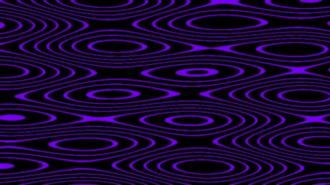 Electric Purple Neon Topographic Contour Wave Pattern, Futuristic Wavy Grid Mesh Seamless Loop Motion Graphics
