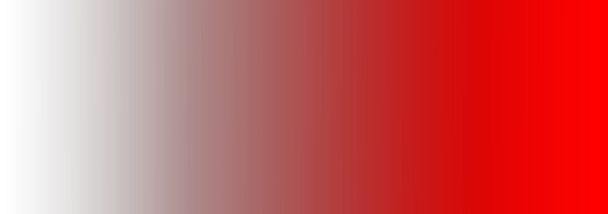 Fototapeta premium Smooth linear gradient transitioning horizontally from pure white to a vibrant deep red hue