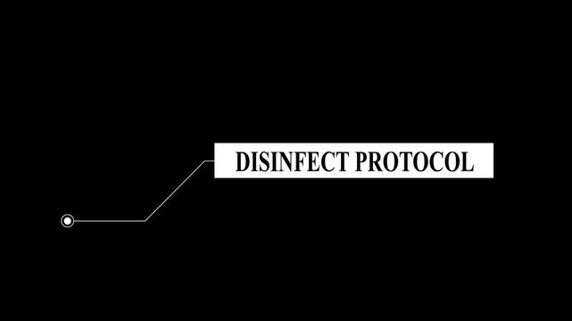 White Callout Box With Connecting Line and Circle On Black Background speech bubble text box
