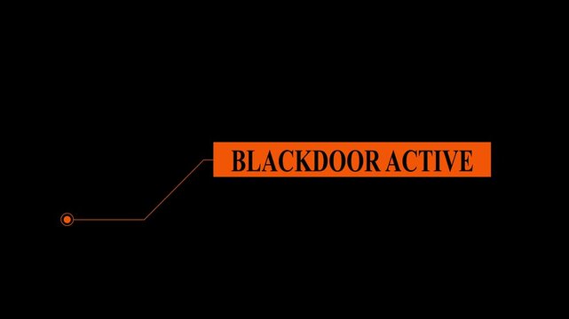 Orange Callout Box with Dot and Line on Black Background speech bubble text box