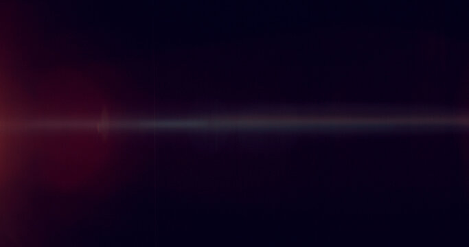 Blue anamorphic lens flare overlay featuring cinematic horizontal light streaks, soft optical reflections and subtle glow on a black background. Premium VFX element for compositing and film editing.