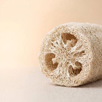 Natural loofah sponge for gentle exfoliation and skin care