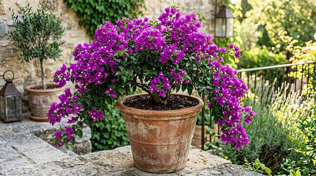 lavender flowers in pots