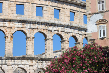 Fototapeta premium Arena Pula is an ancient Roman amphitheatre in Pula, Croatia.
