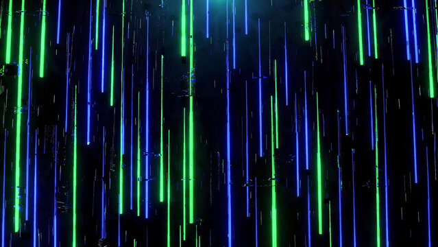 Neon rain with interruptions / lluvia de ne&oacute;n con interrupciones