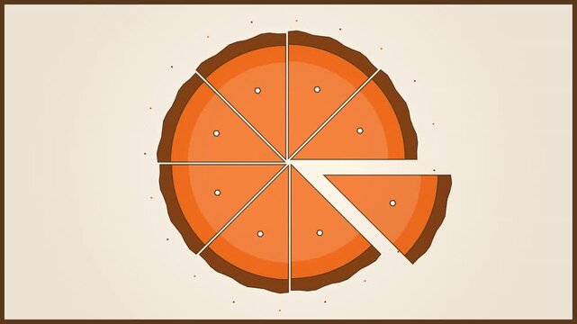 Animated Pumpkin Pie with Happy Thanksgiving Text